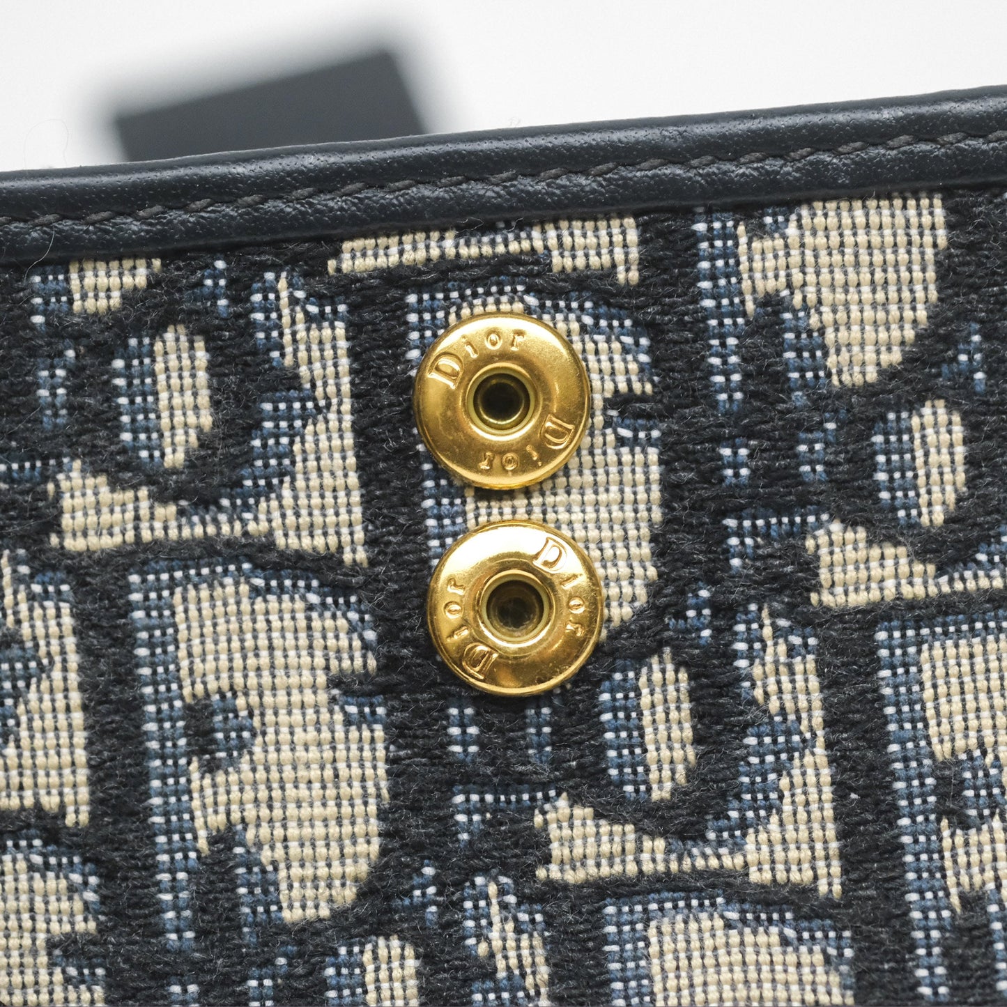 Christian Dior 5-Gusset Card Holder Blue Dior Oblique Jacquard