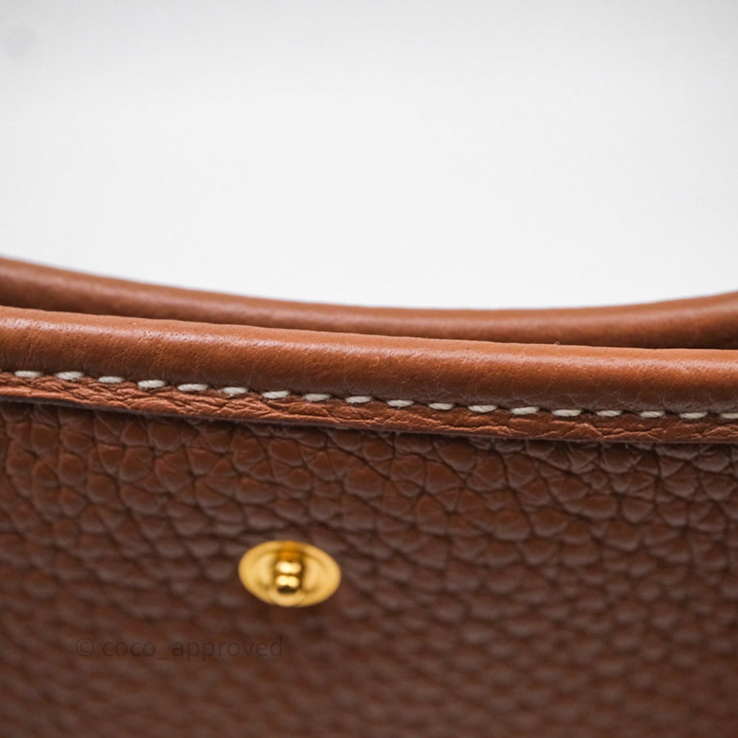 Hermès Mini Evelyne 16 Gold Clemence Gold Hardware