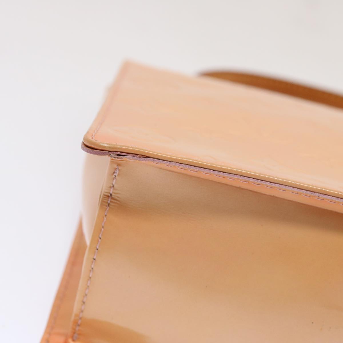 LOUIS VUITTON Vernis Spring Street Hand Bag Marshmallow Pink M91033 70507