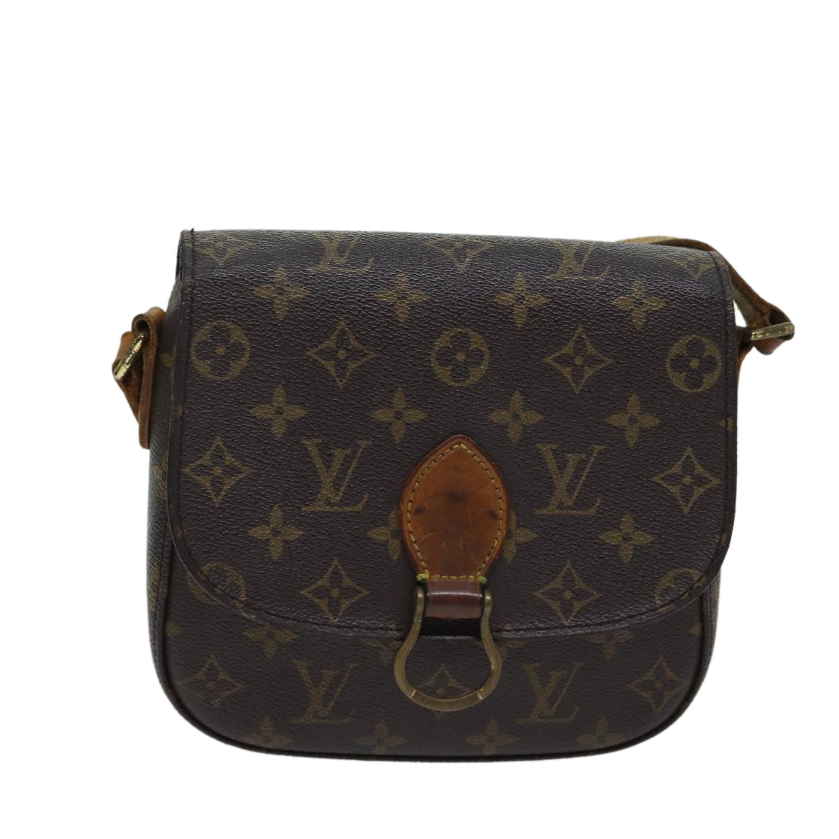 LOUIS VUITTON Monogram Saint Cloud MM Shoulder Bag M51243 LV 70514