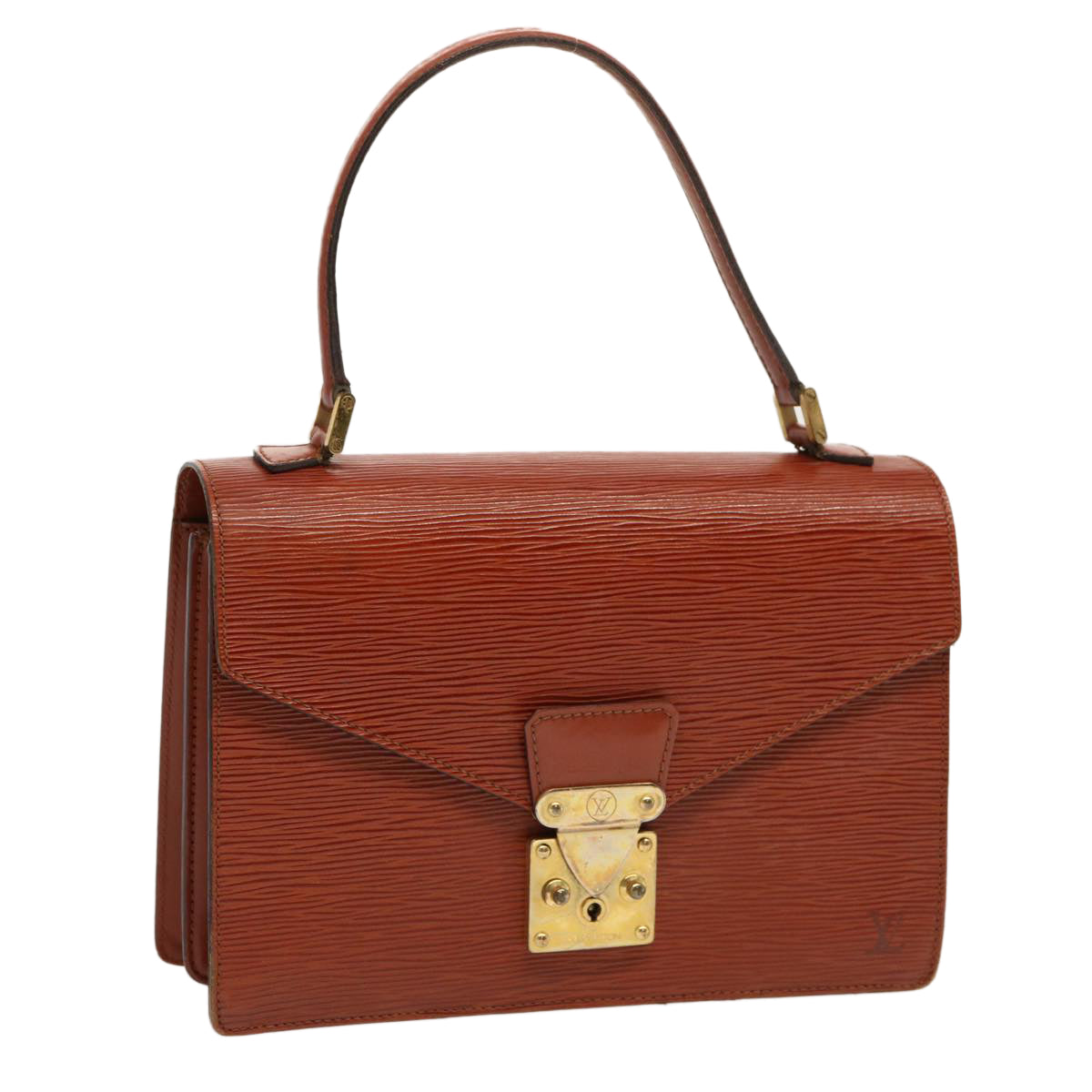 LOUIS VUITTON Epi Concorde Hand Bag Brown M52133 LV 70517