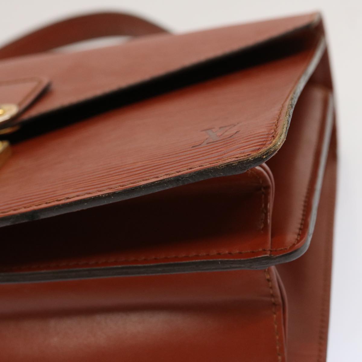 LOUIS VUITTON Epi Concorde Hand Bag Brown M52133 LV 70517