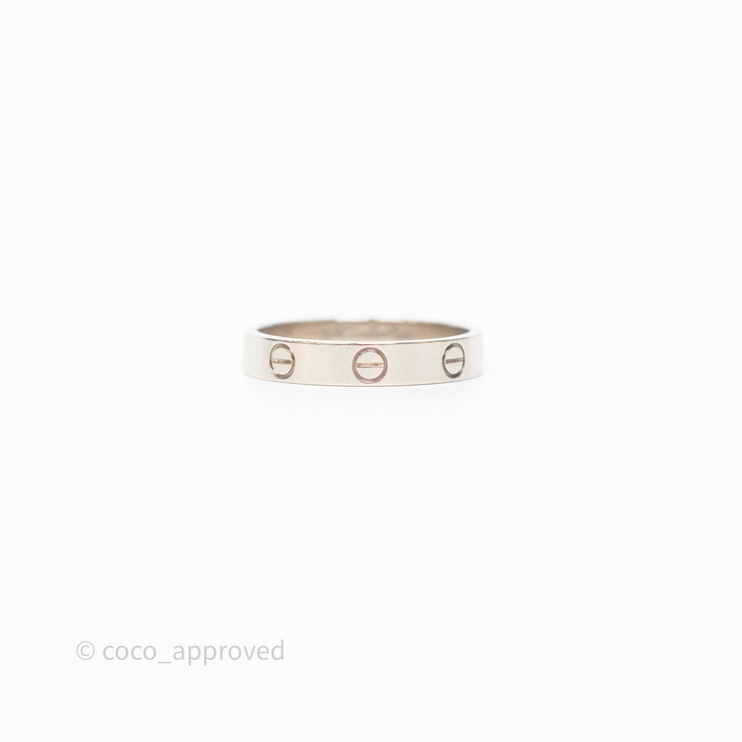 Cartier Love Band Ring Small Model White Gold