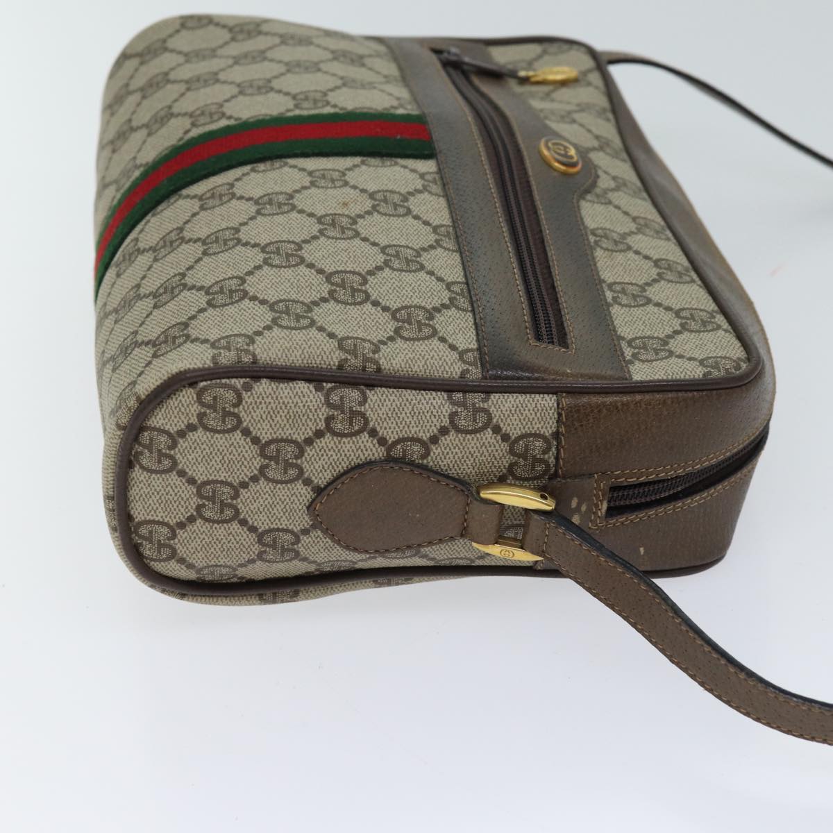 Luxury Gucci Trending 2025 GG Canvas Web Sherry Line Shoulder Bag PVC Beige Red Green  70522