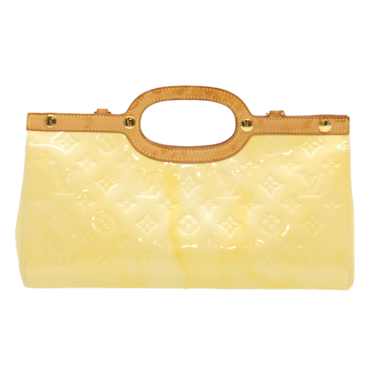 LOUIS VUITTON Monogram Vernis Roxbury Drive Hand Bag Perle M91374 LV 70529
