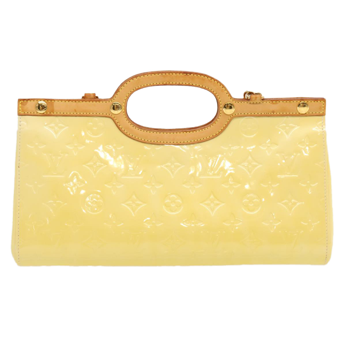 LOUIS VUITTON Monogram Vernis Roxbury Drive Hand Bag Perle M91374 LV 70529