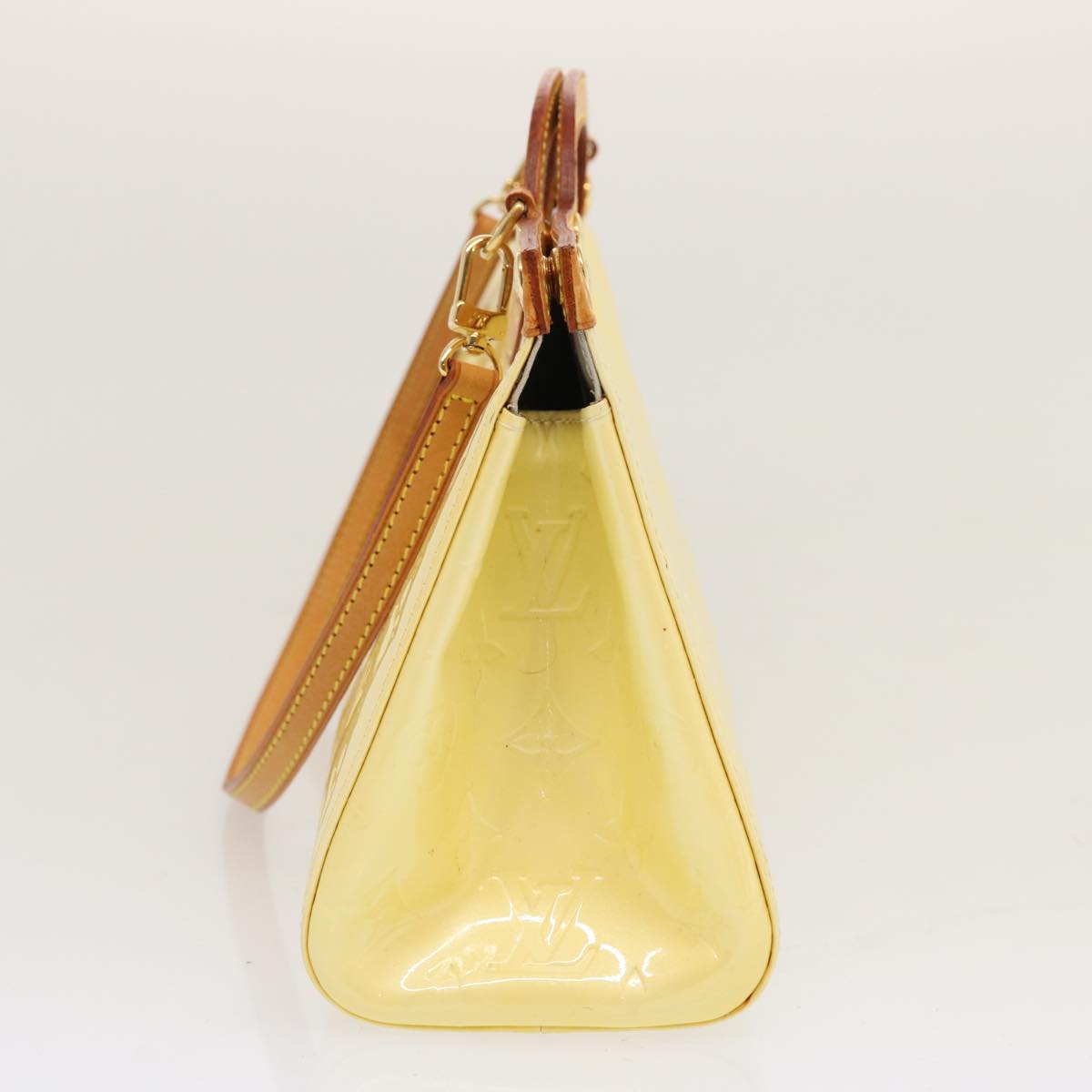 LOUIS VUITTON Monogram Vernis Roxbury Drive Hand Bag Perle M91374 LV 70529