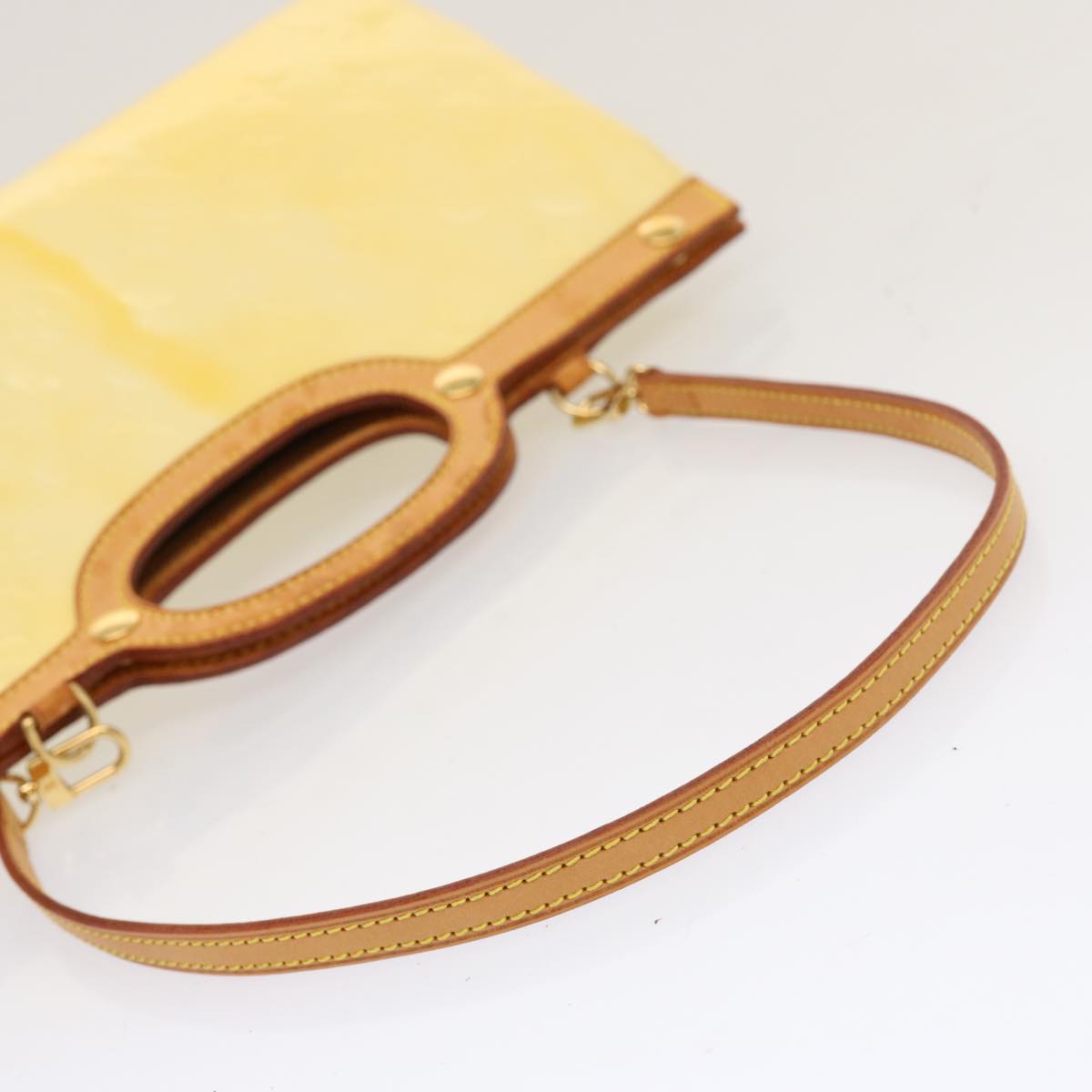 LOUIS VUITTON Monogram Vernis Roxbury Drive Hand Bag Perle M91374 LV 70529