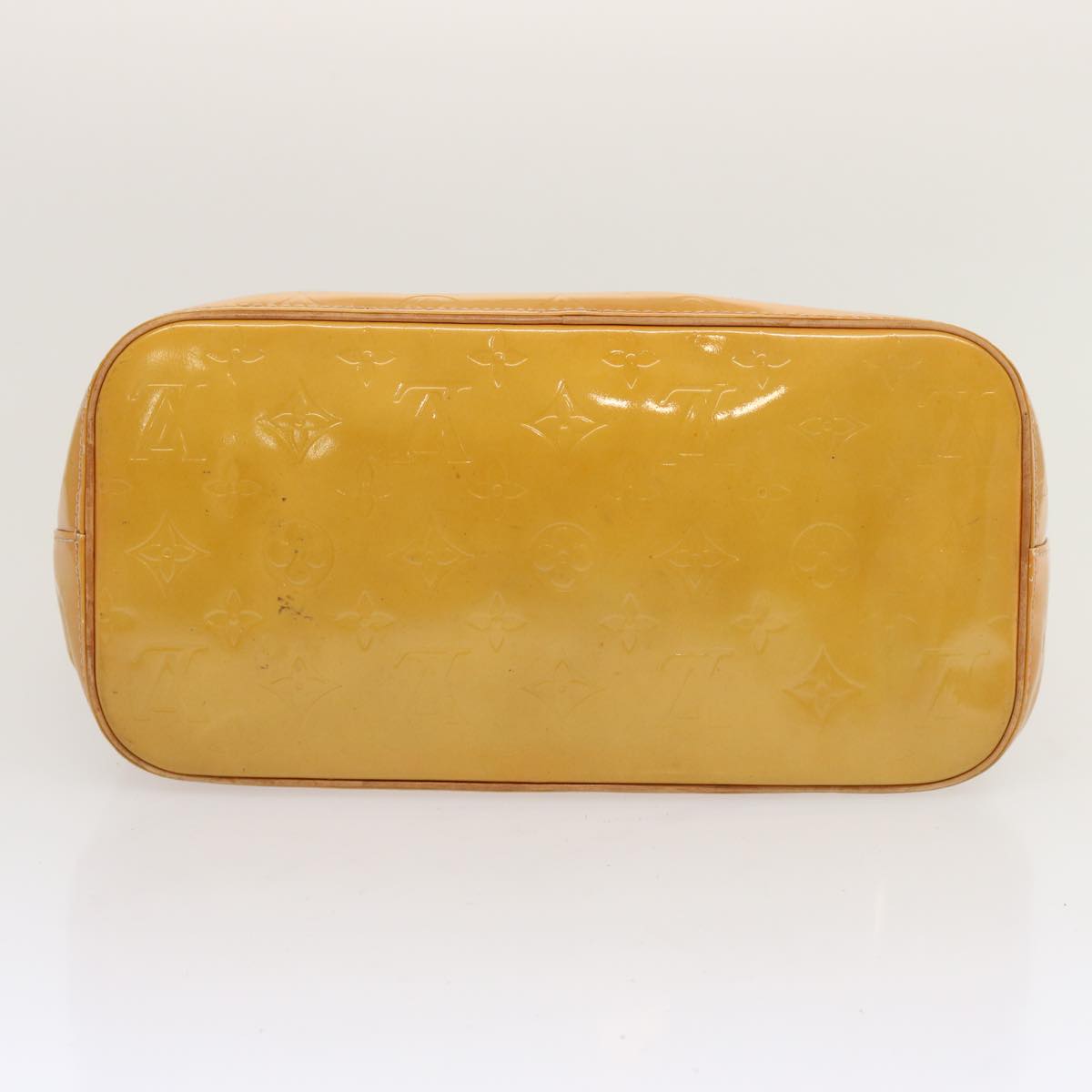 LOUIS VUITTON Monogram Vernis Houston Hand Bag Beige M91004 LV 70530