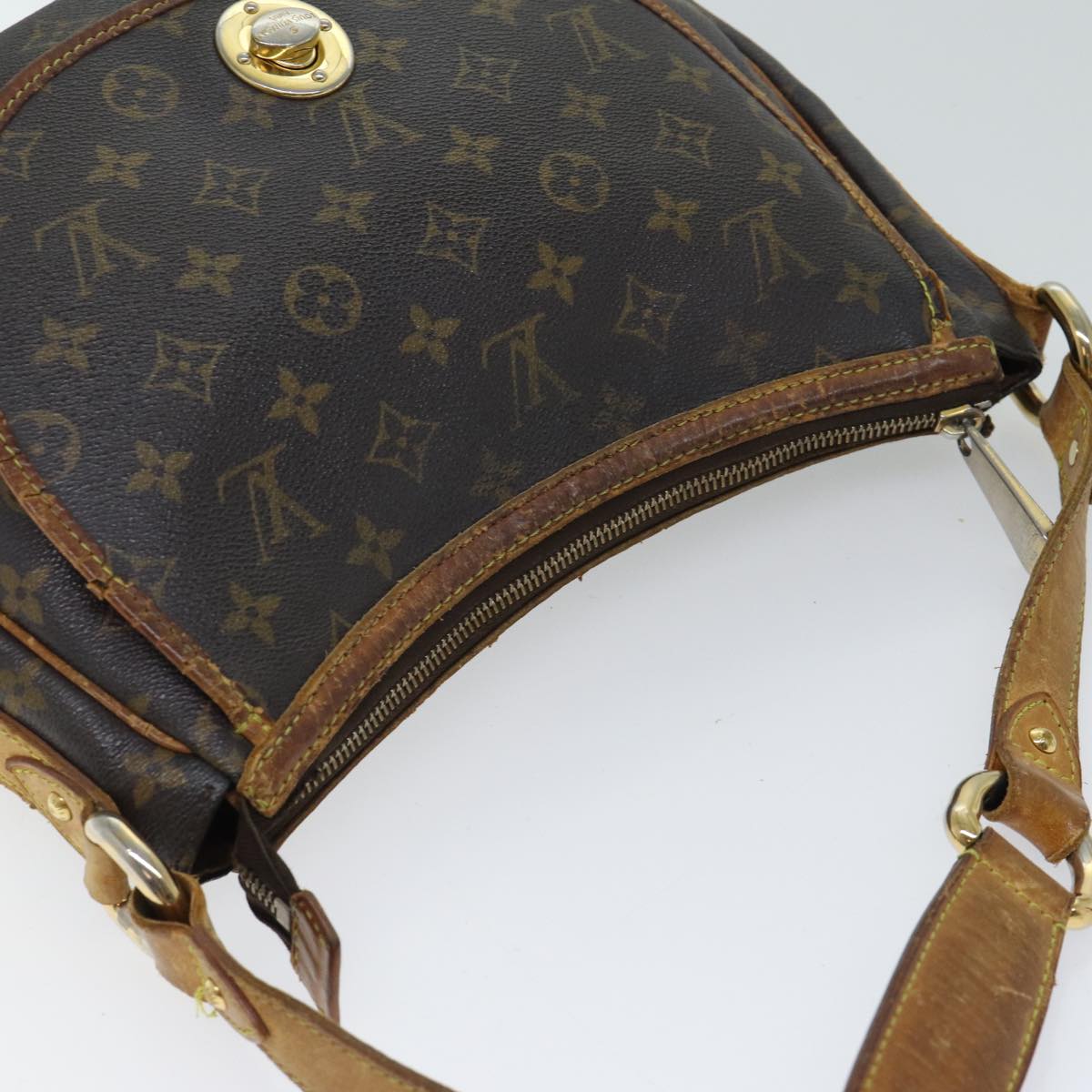 LOUIS VUITTON Monogram Tolum PM Shoulder Bag M40076 LV 70537