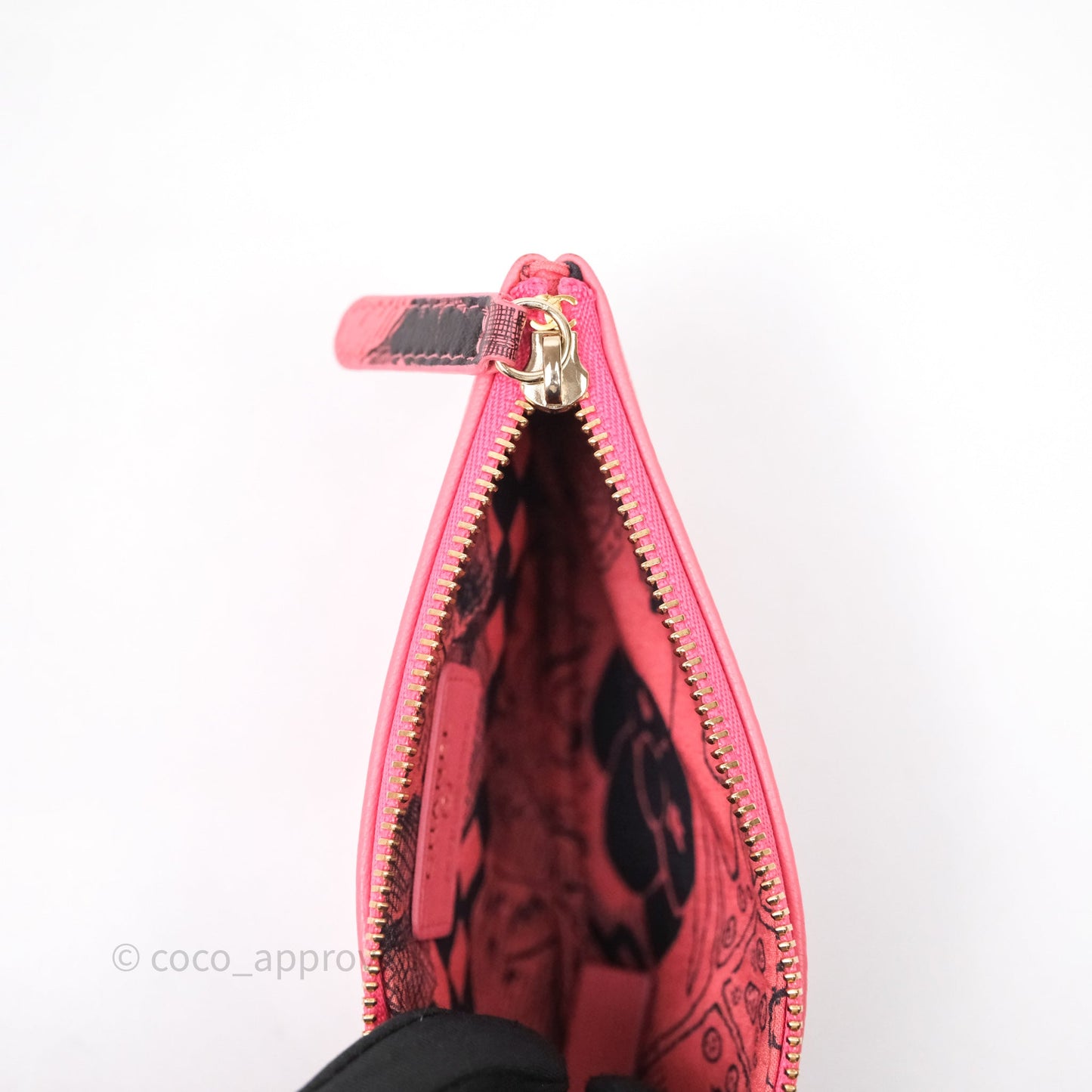 Chanel Camellia Mini O Case Pink Calfskin Gold Hardware