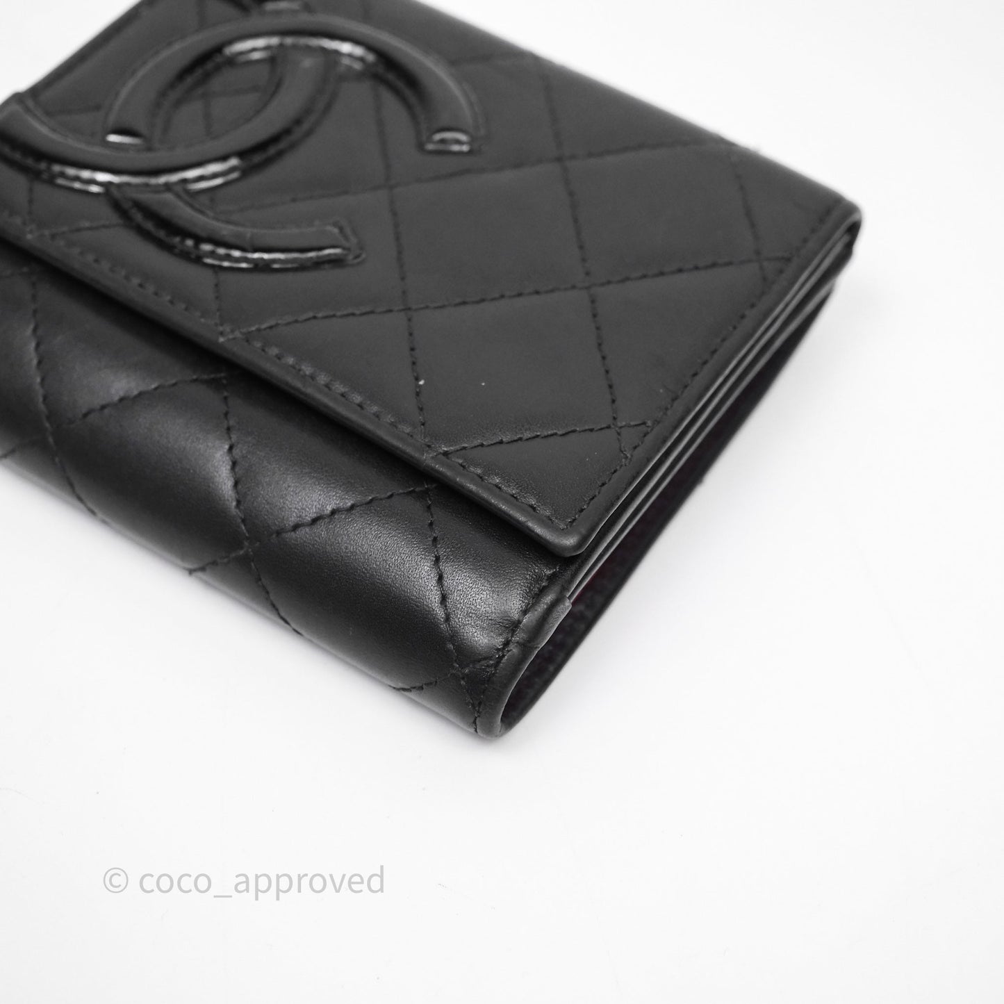 Chanel Quilted Cambon Short Wallet Black