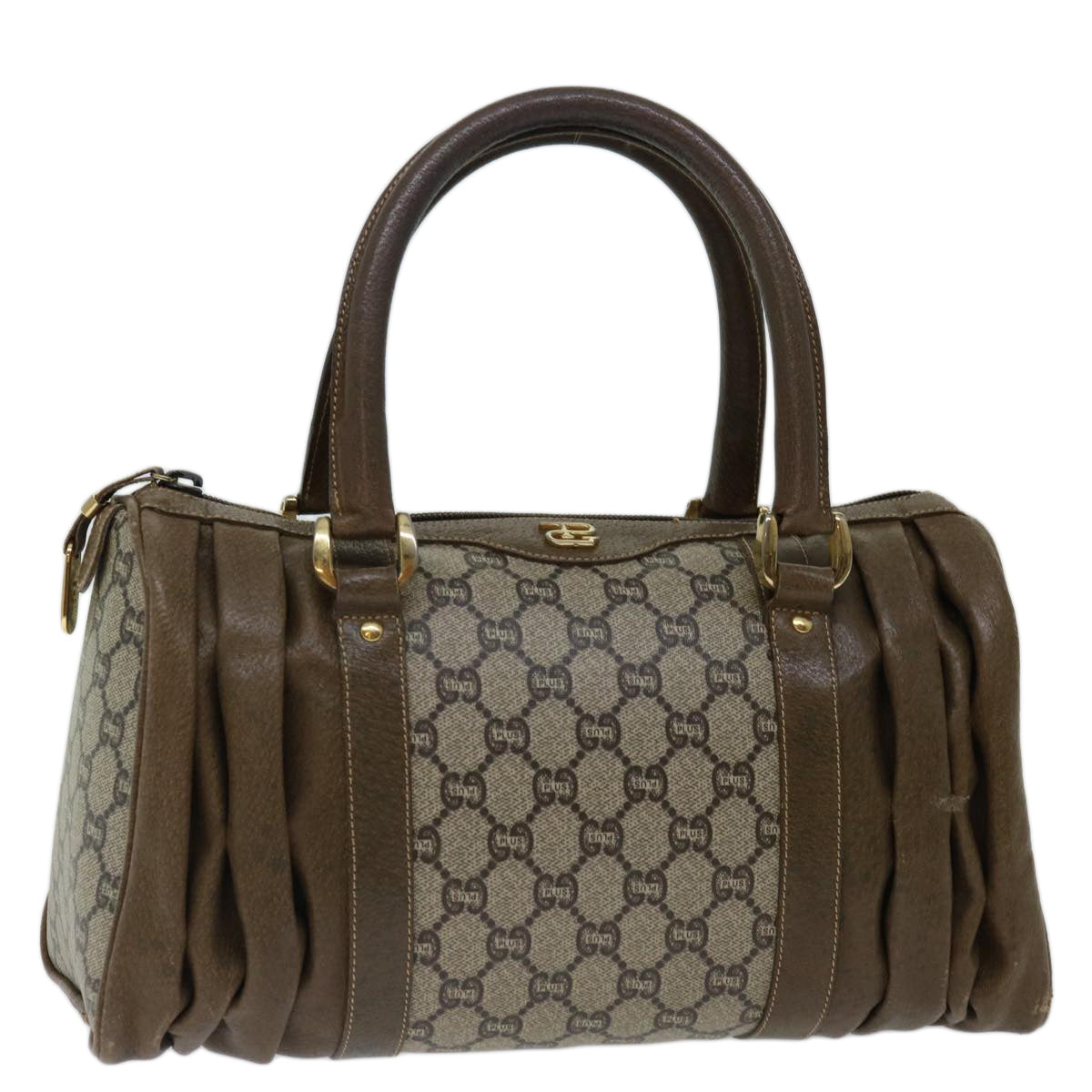 Luxury Gucci Trending 2025 GG PLUS Canvas Hand Bag PVC Beige Brown  70578