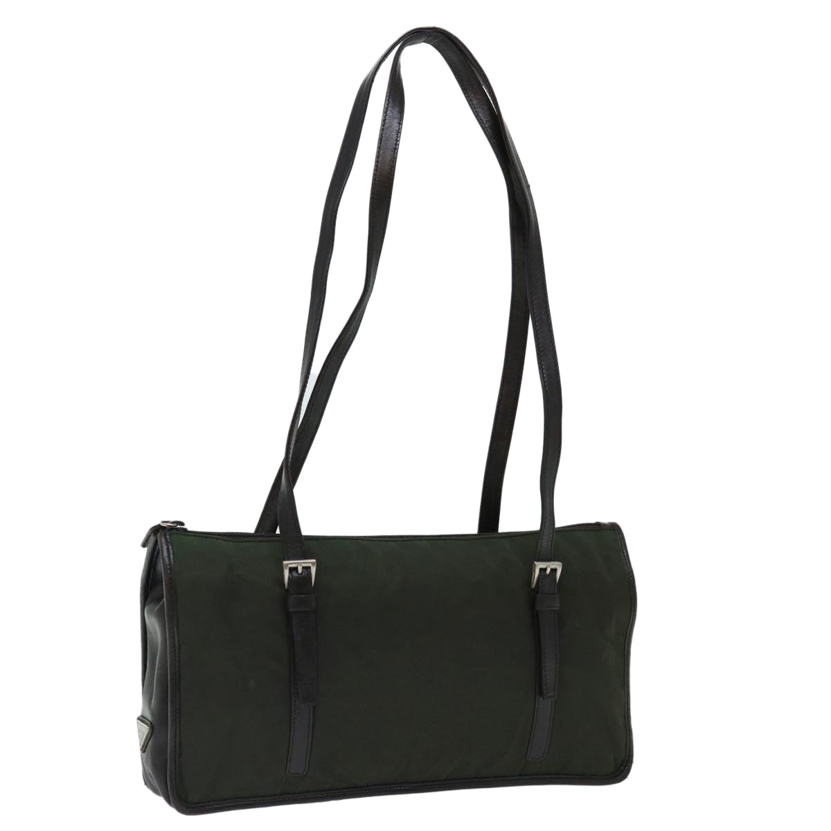Luxury PradaShoulder Bag Nylon Khaki 70585