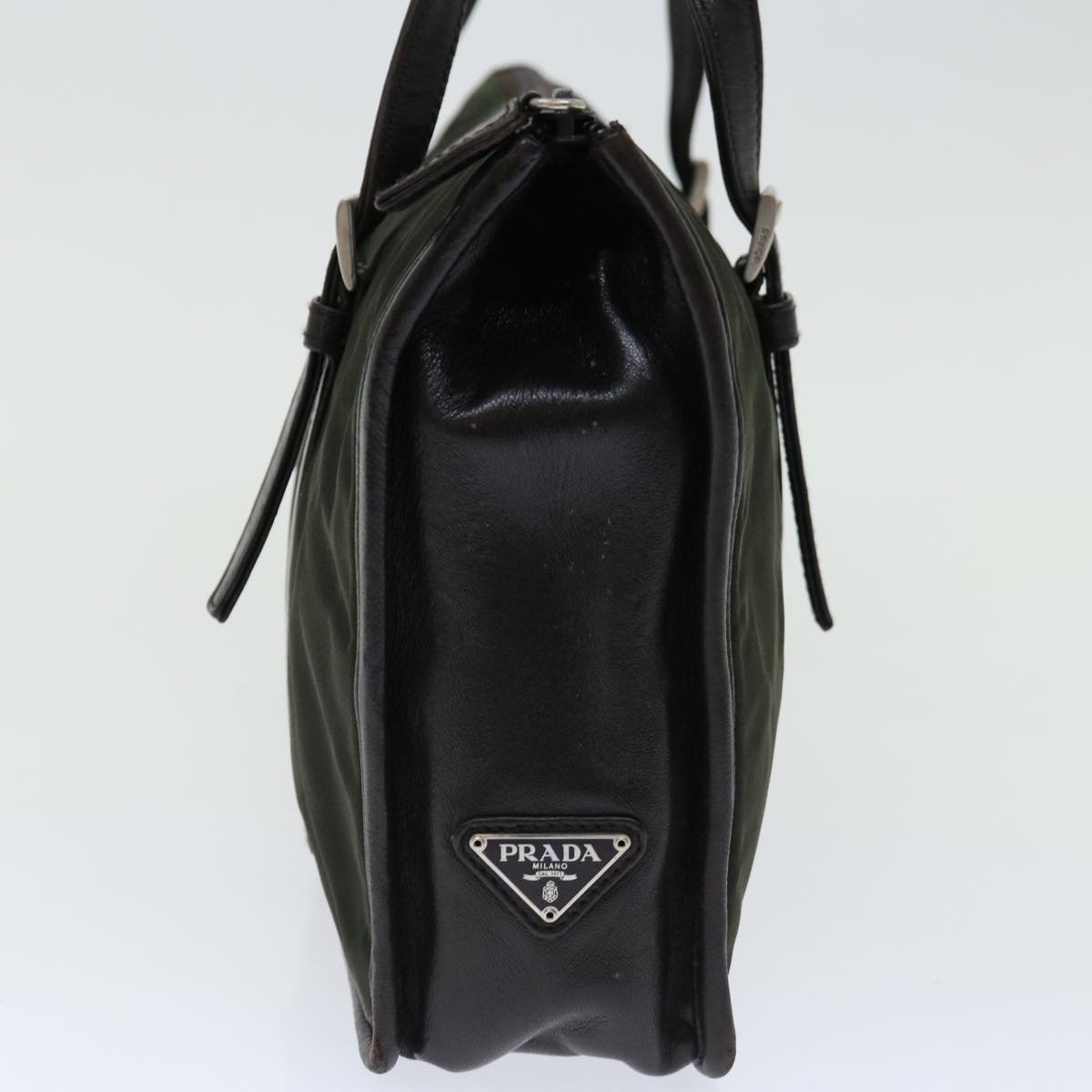 Luxury PradaShoulder Bag Nylon Khaki 70585