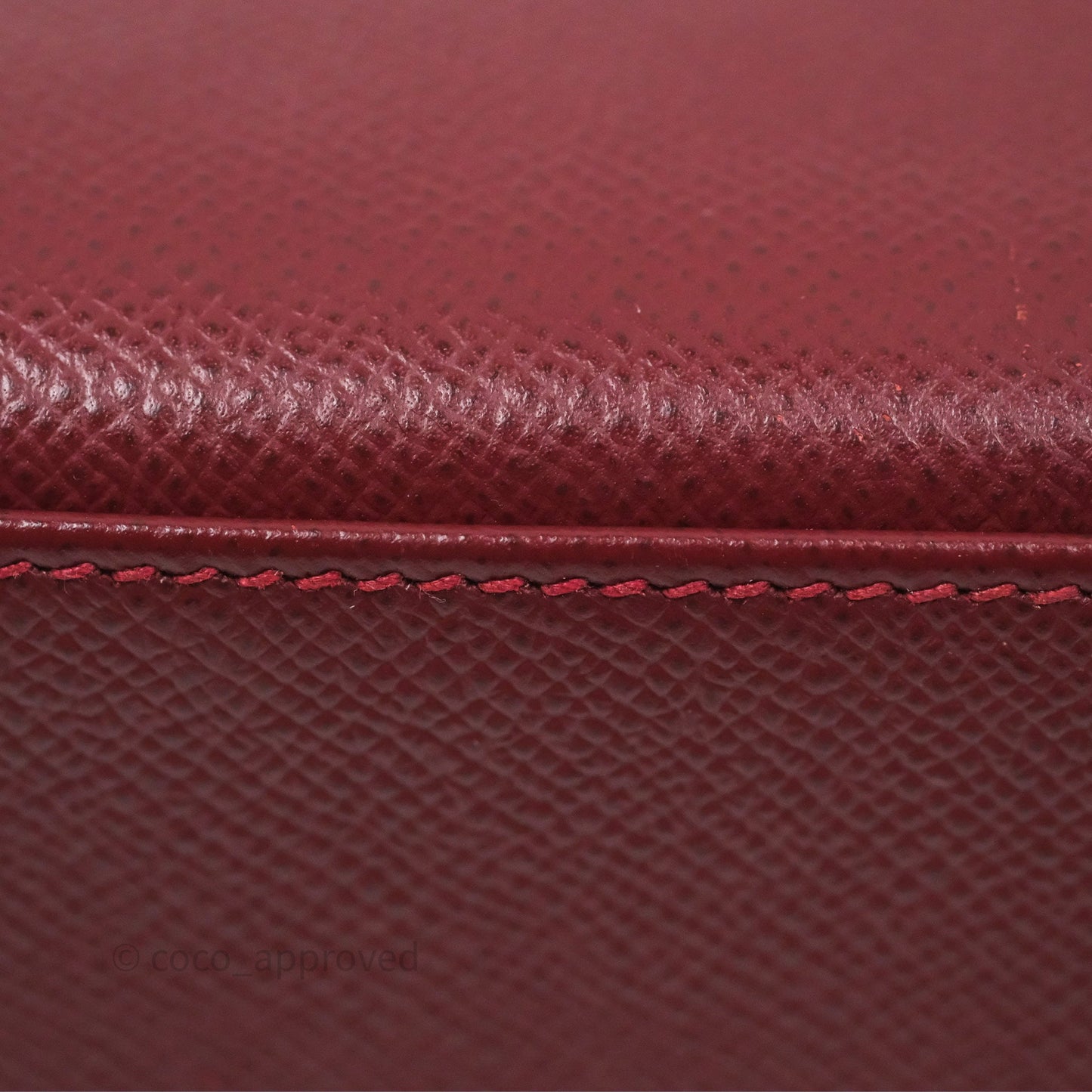 Hermès Sellier Kelly 25 Rouge H Epsom Gold Hardware