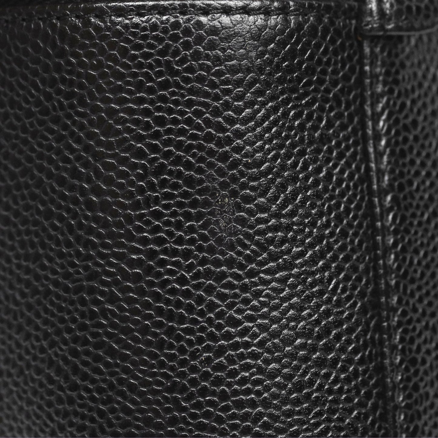 Chanel Vintage Vanity Case Black Caviar Gold Hardware