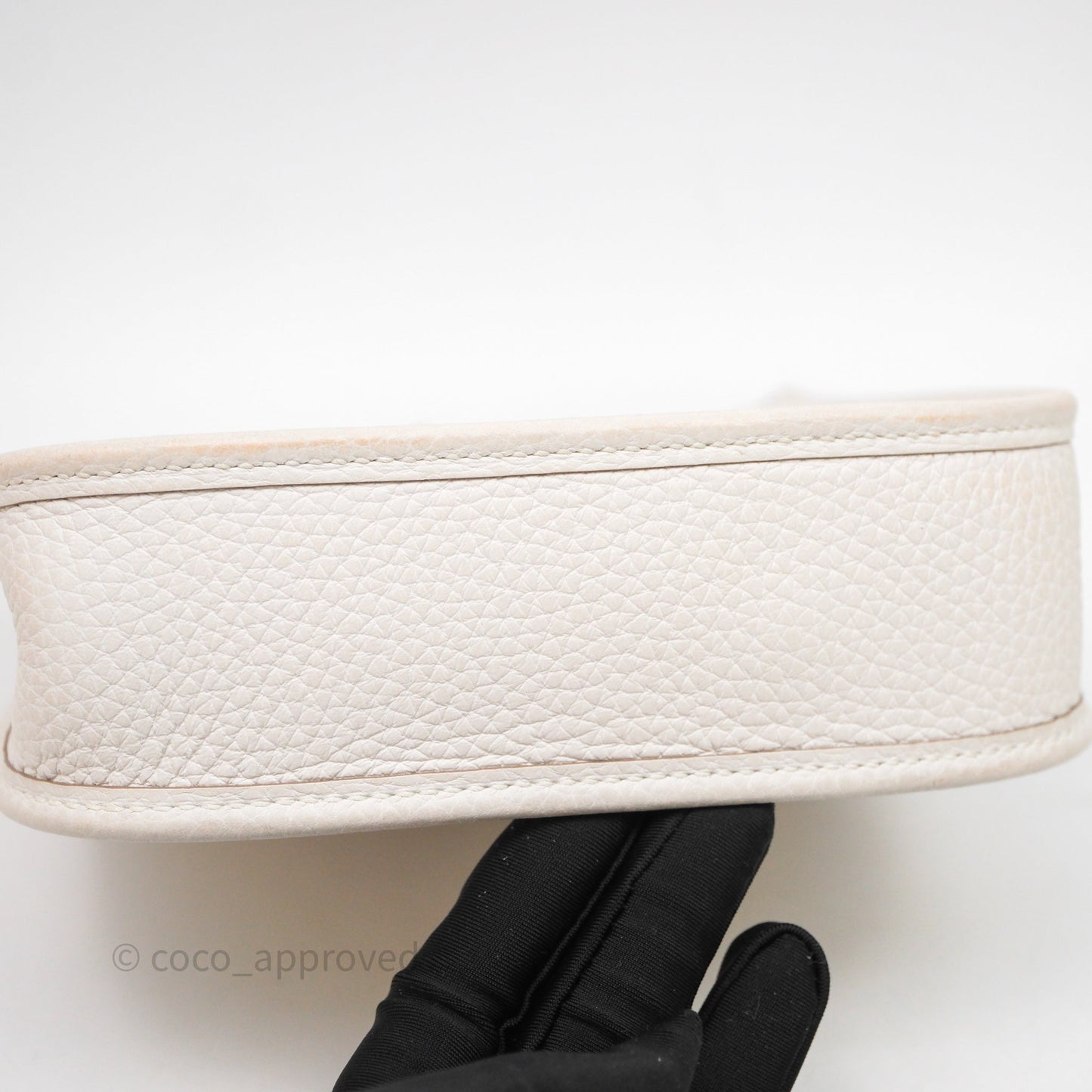 Hermès Mini Evelyne 16 Gris Pale M4 Clemence Gold Hardware