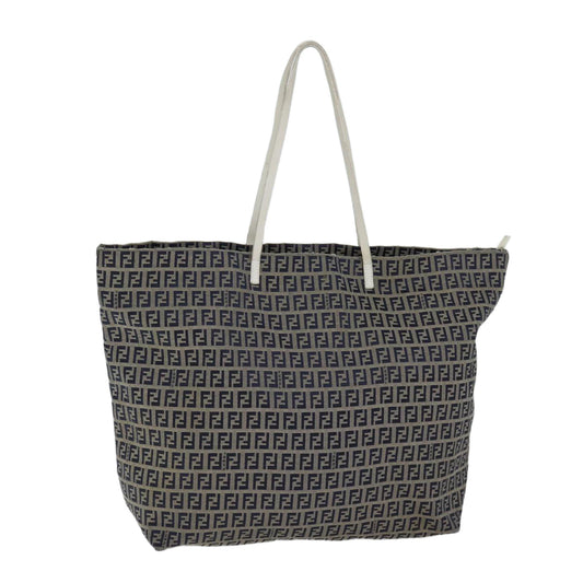 Luxury FendiZucchino Canvas Tote Bag Canvas Navy70600