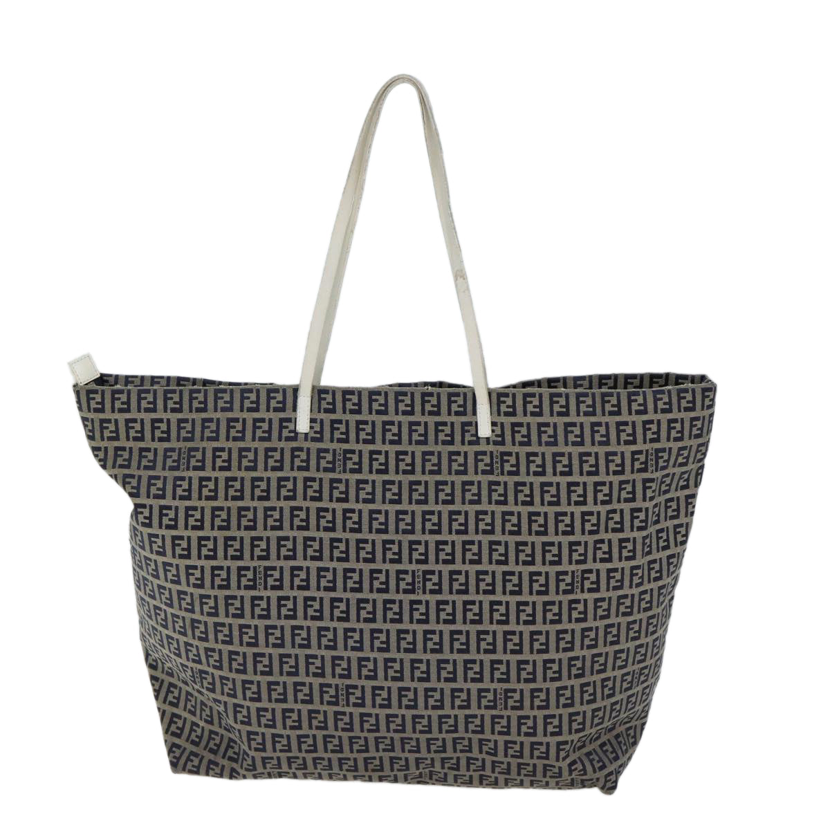 Luxury FendiZucchino Canvas Tote Bag Canvas Navy70600