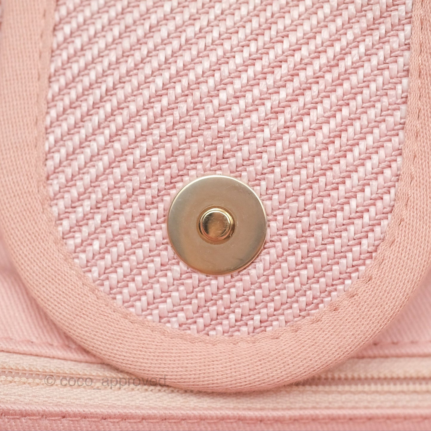Chanel Large Deauville Pink Canvas 20A
