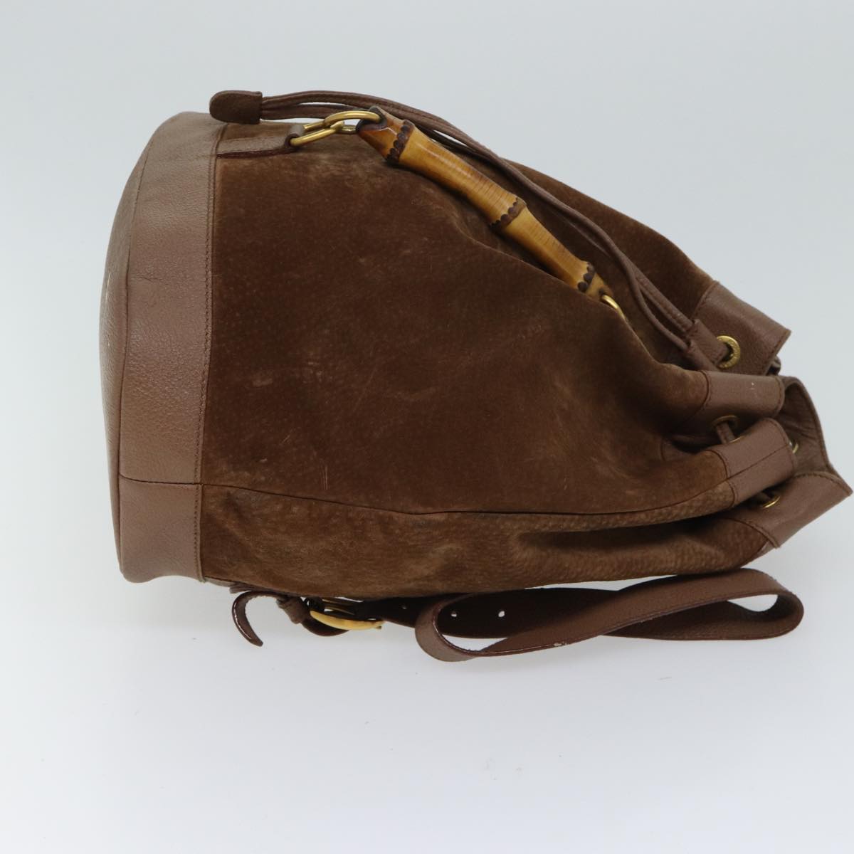 Luxury Gucci Trending 2025 Bamboo Backpack Suede Brown  70616