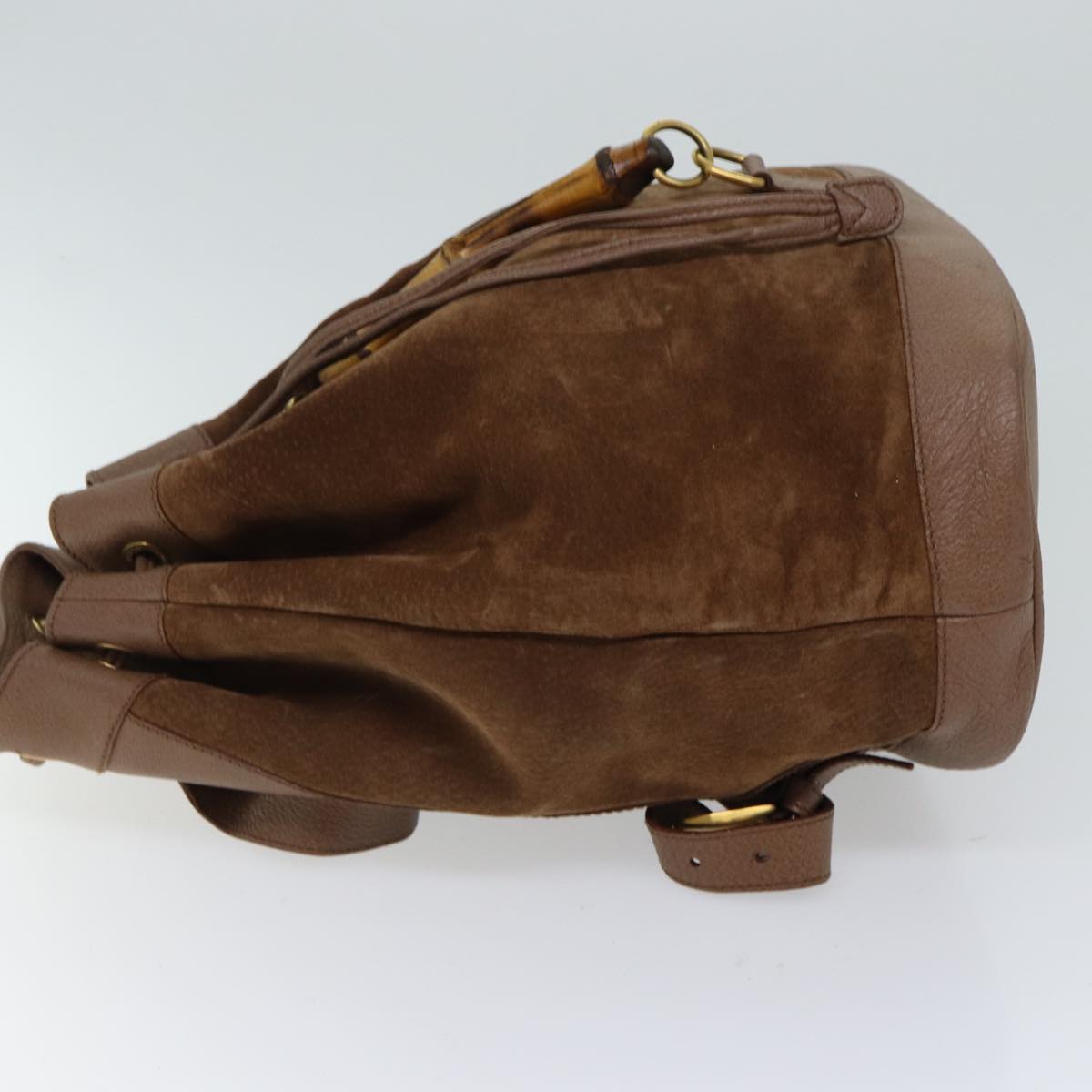 Luxury Gucci Trending 2025 Bamboo Backpack Suede Brown  70616