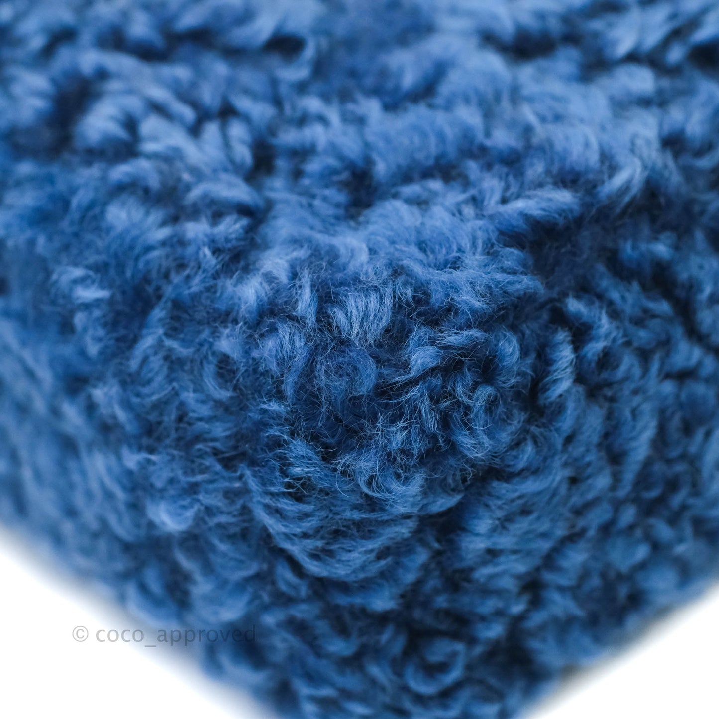 Chanel 19 Medium Shearling Blue Mixed Hardware 20A