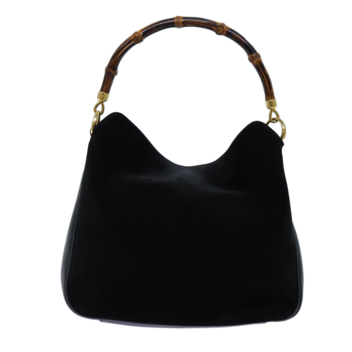 Luxury Gucci Trending 2025 Bamboo Shoulder Bag Suede 2way Black  70624