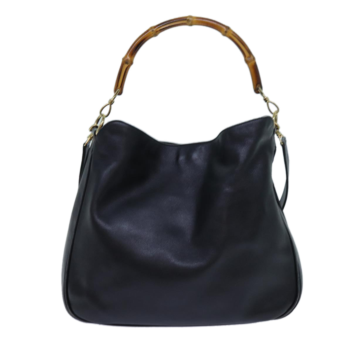 Luxury Gucci Trending 2025 Bamboo Shoulder Bag Leather 2way Black 001 1577  70626