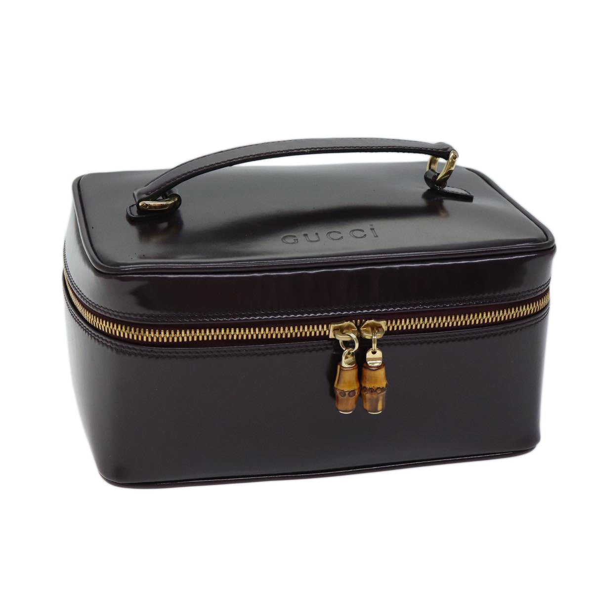 Luxury Gucci Trending 2025 Vanity Cosmetic Pouch Patent leather Bordeaux 032 1705 0150  70667