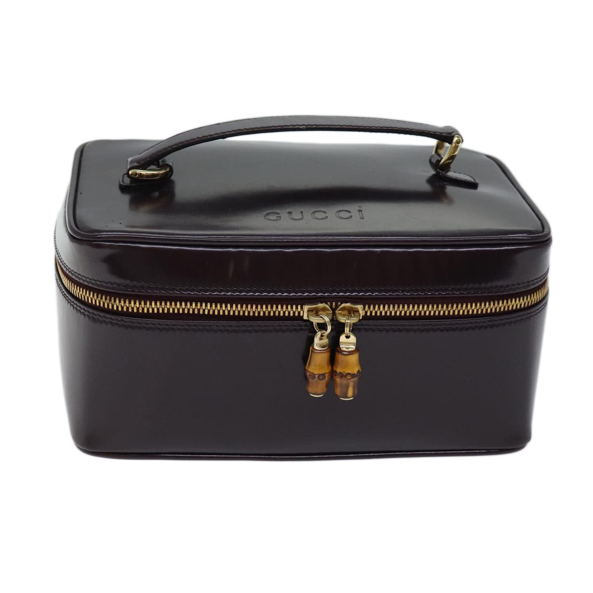 Luxury Gucci Trending 2025 Vanity Cosmetic Pouch Patent leather Bordeaux 032 1705 0150  70667