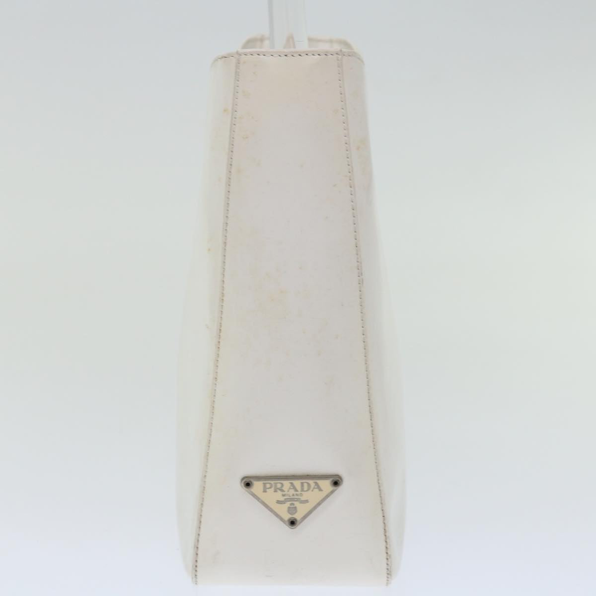 Luxury PradaShoulder Bag Patent leather White 70671