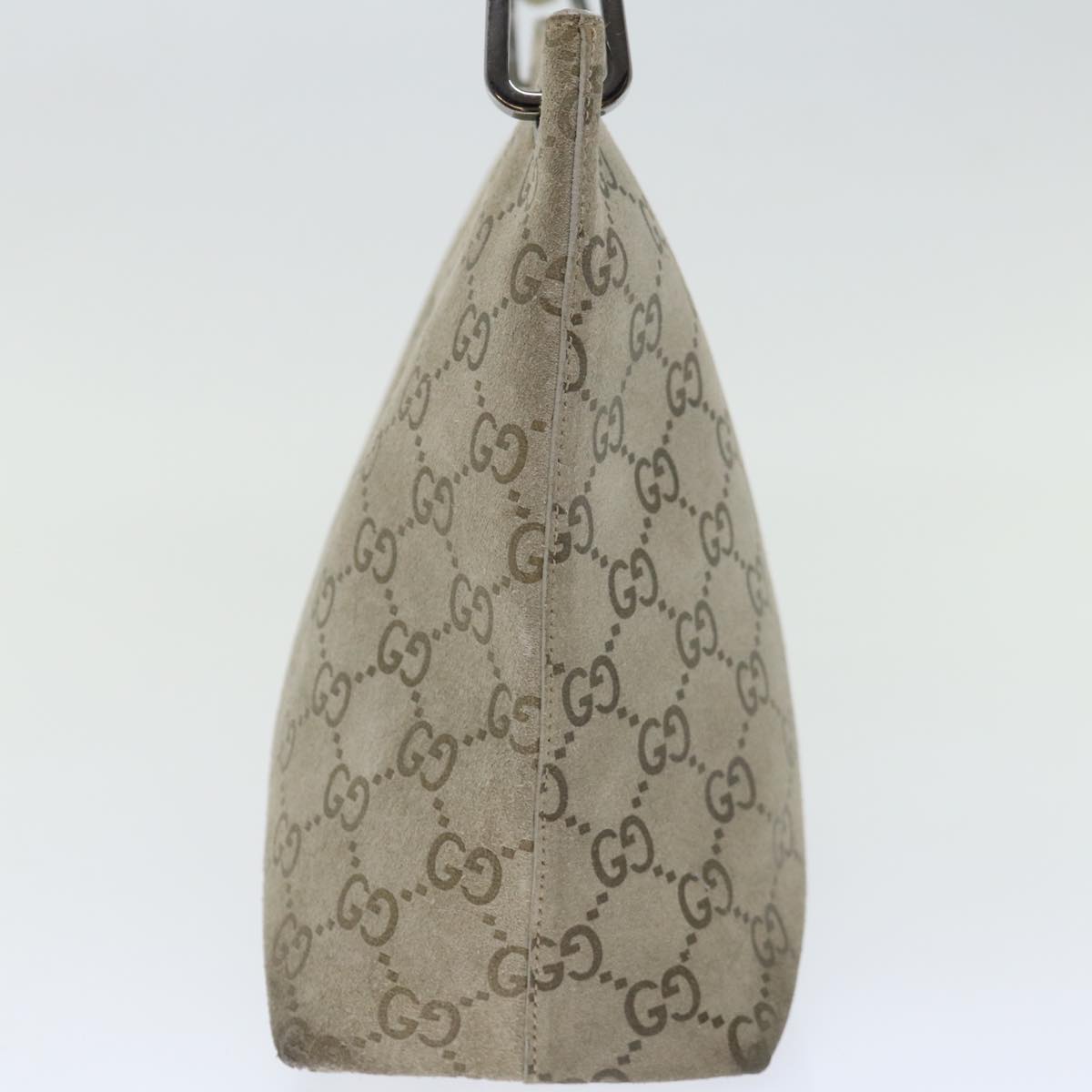 Luxury Gucci Trending 2025 GG Canvas Bamboo Shoulder Bag Gray  70672