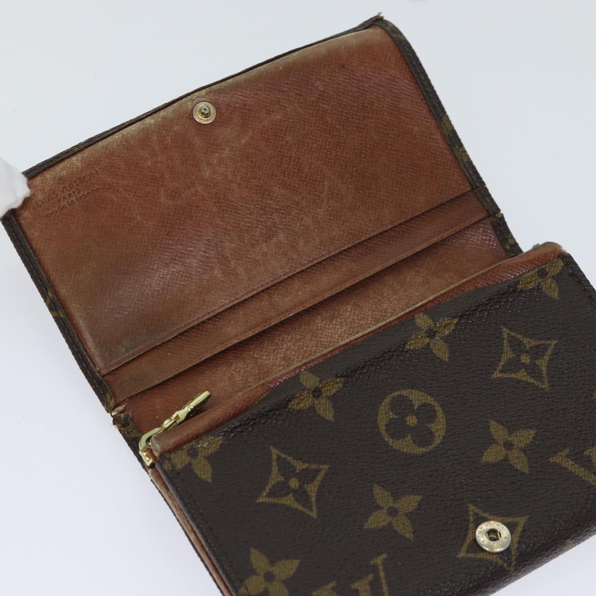 LOUIS VUITTON Monogram Portefeuille Tresol Wallet M61736 LV 70689