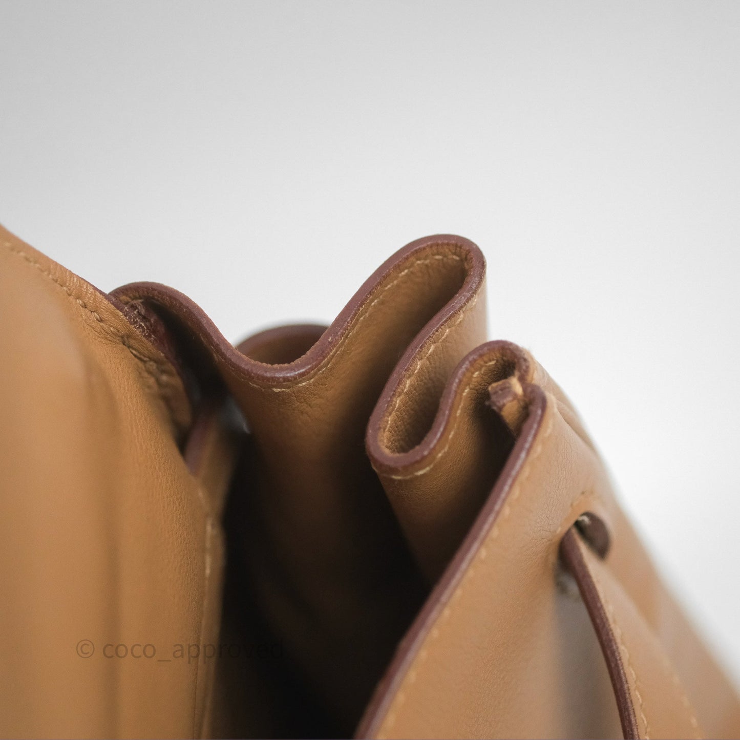 Hermès Kelly 35 Retourne Chai 0M Evercolor Palladium Hardware