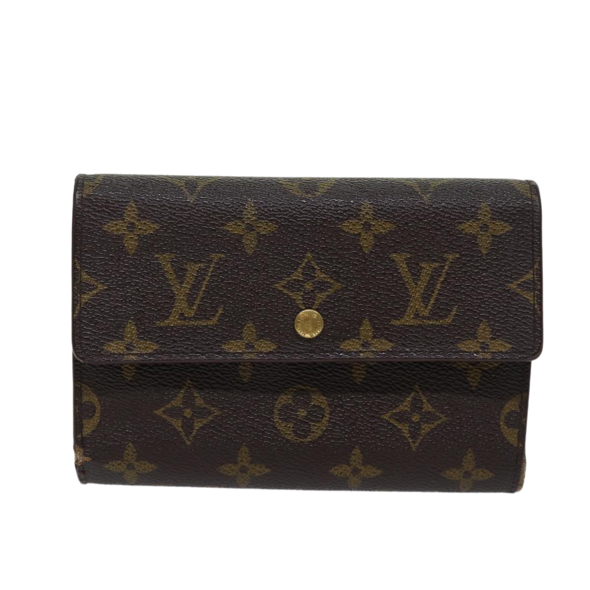 LOUIS VUITTON Monogram Porte Tresor Etui Papie Wallet M61202 LV 70690