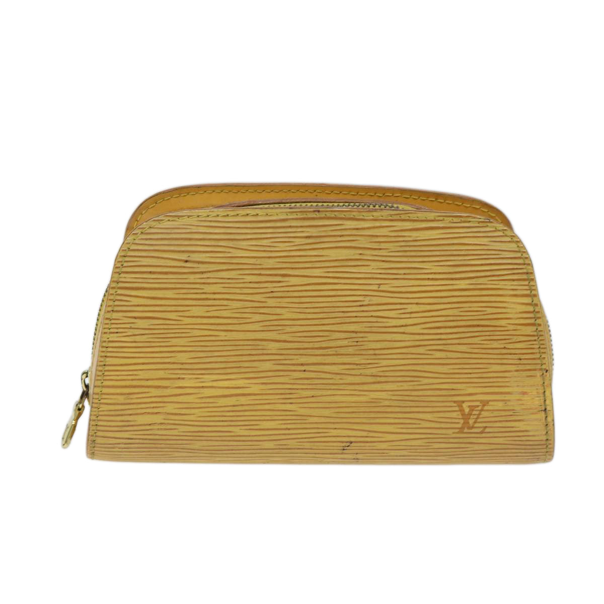 LOUIS VUITTON Epi Dauphine PM Pouch Yellow M48449 LV 70694