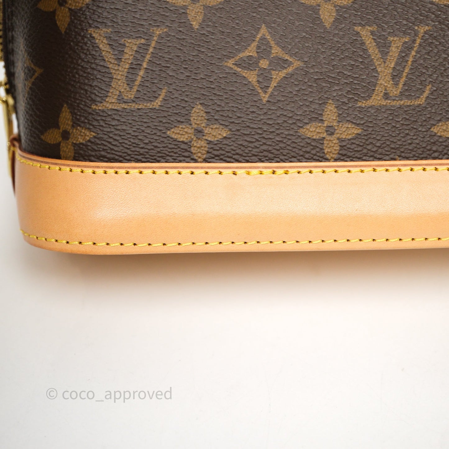 Louis Vuitton Monogram Alma BB Bag Gold Hardware