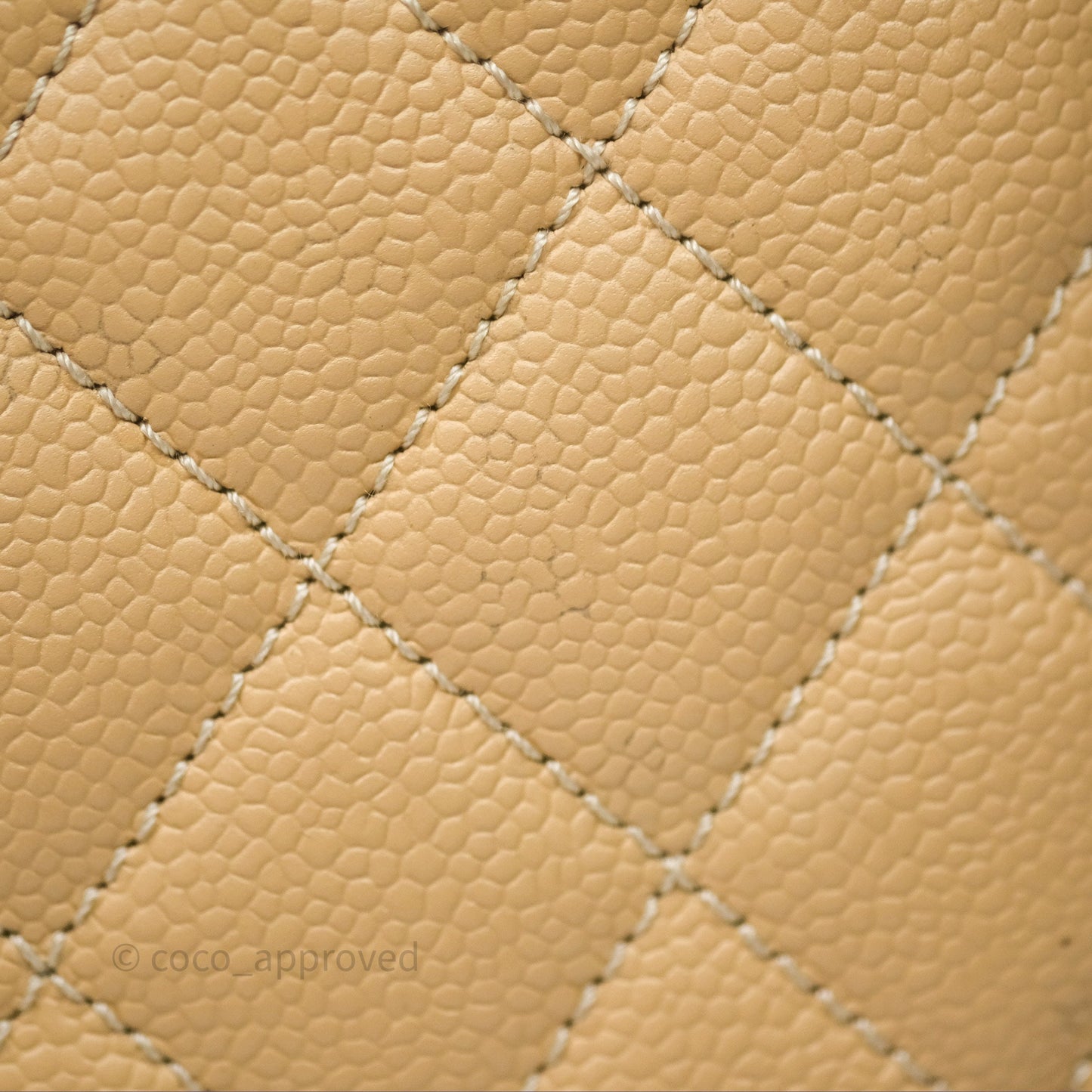 Chanel GST Beige Caviar Gold Hardware