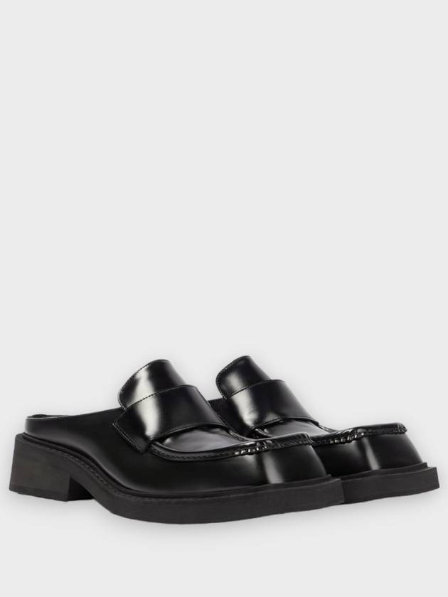 Luxury Balenciaga Inspector 40MM Leather Bloafer Black