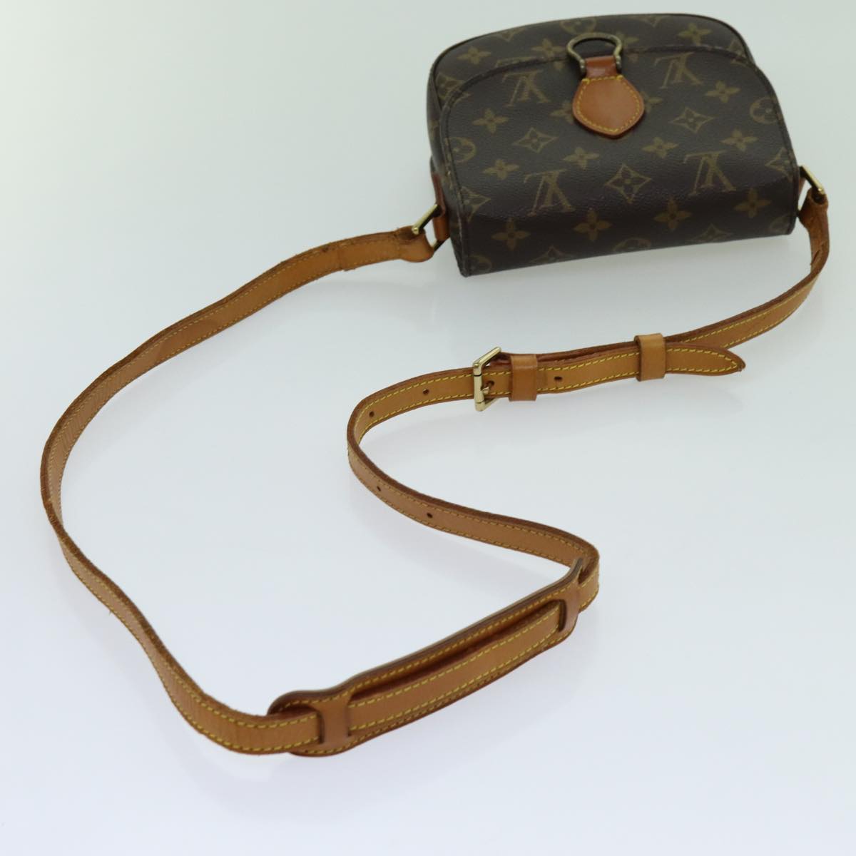 LOUIS VUITTON Monogram Saint Cloud PM Shoulder Bag M51244 LV 70755