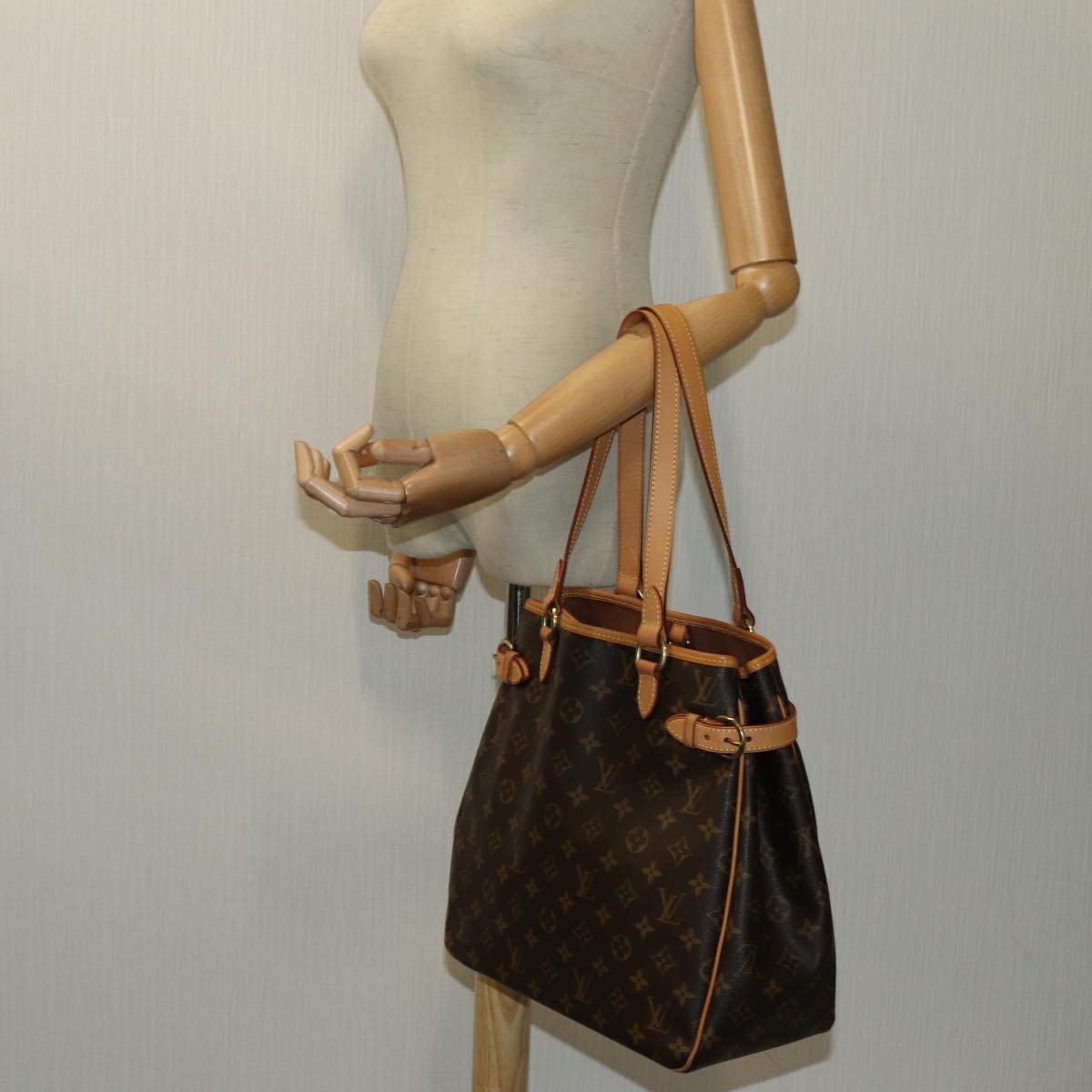 LOUIS VUITTON Monogram Batignolles Vertical Tote Bag M51153 LV 70759A