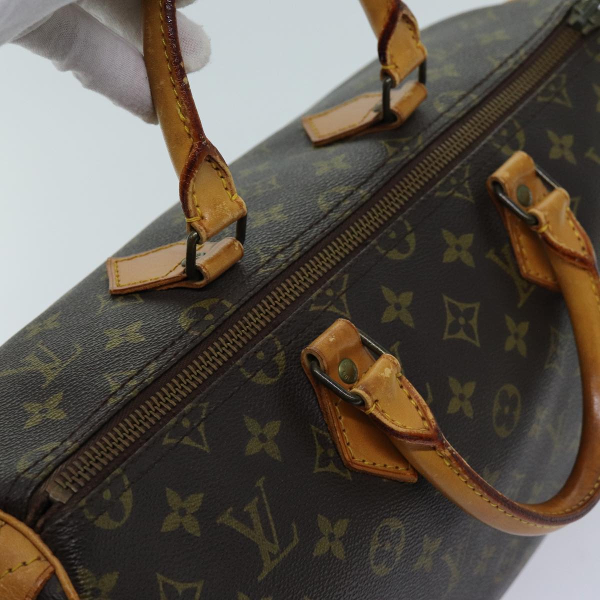 LOUIS VUITTON Monogram Speedy 35 Hand Bag M41524 LV 70768