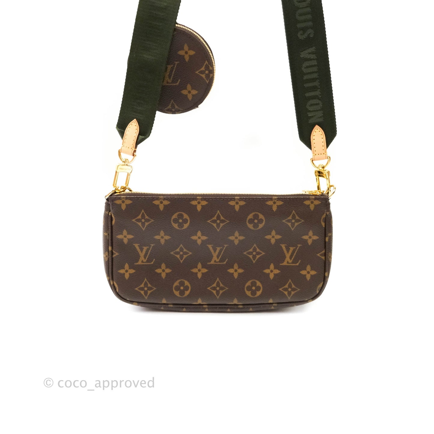 Louis Vuitton Multi Pochette Accessories Khaki Monogram Canvas