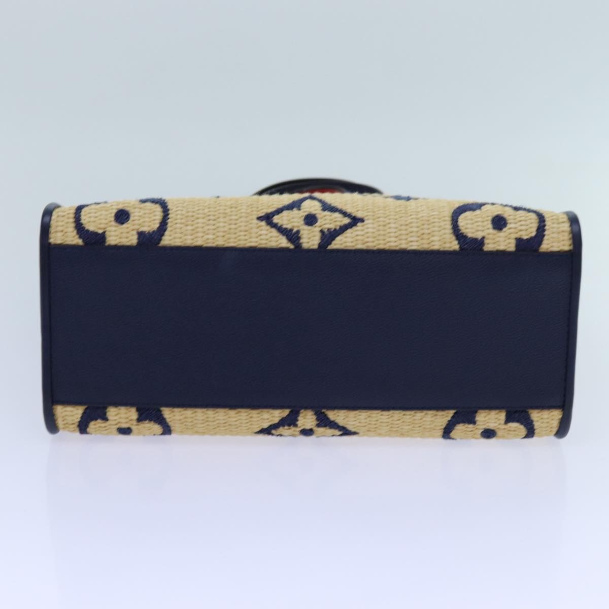 LOUIS VUITTON Monogram Raffia On The Go MM Bag 2way Beige M57723 LV 70773S
