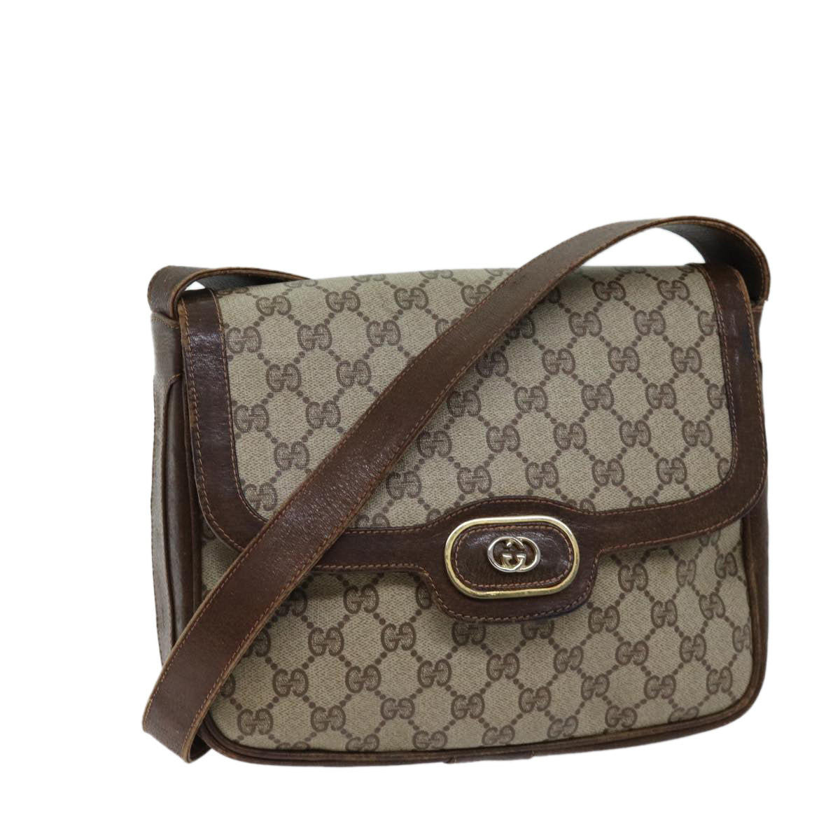 Luxury Gucci Trending 2025 GG Supreme Shoulder Bag PVC Beige  70775