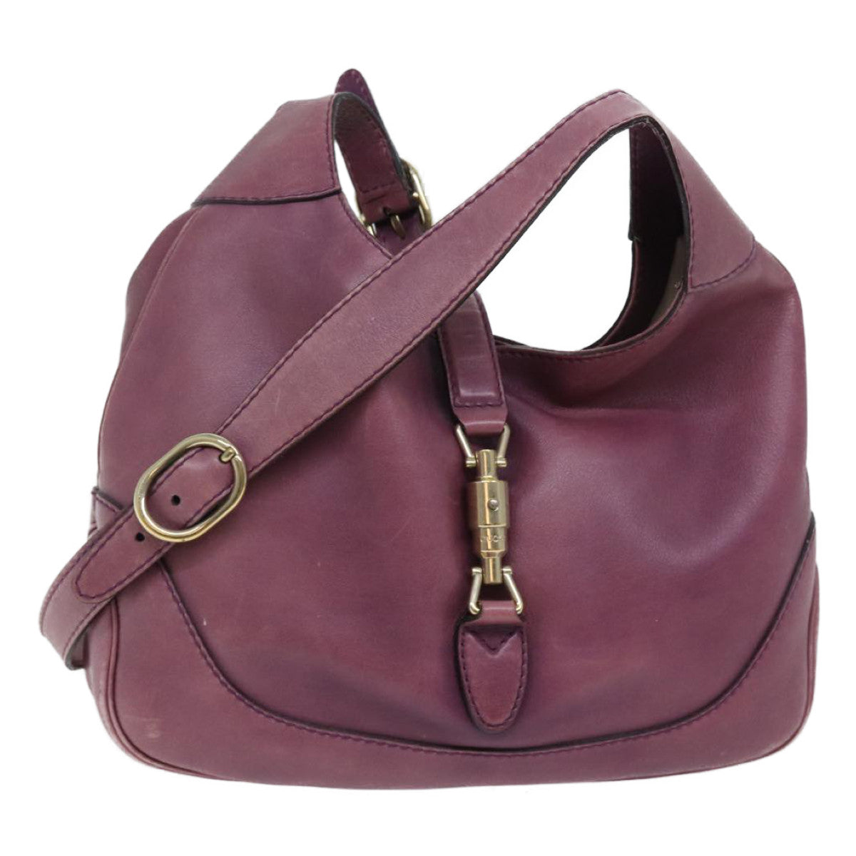 Luxury Gucci Trending 2025 Jackie Shoulder Bag Leather Purple 277520  70782