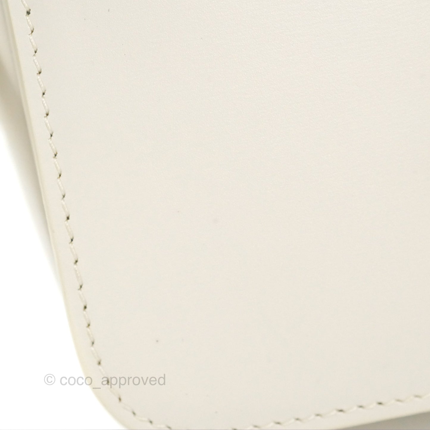 Celine Teen Triomphe Bag Shiny Calfskin White