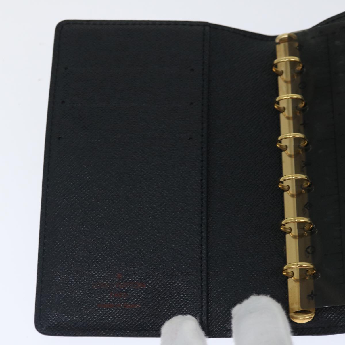 LOUIS VUITTON Epi Agenda PM Day Planner Cover Black R20052 LV 70796